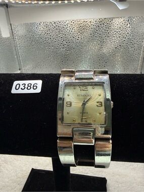 Rumours Men’s Silver-Tone Bracelet Watch - Silver Dial